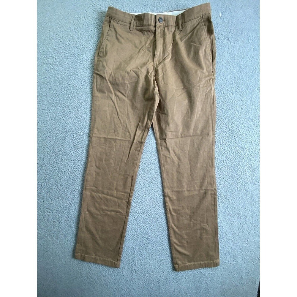 Goodthreads Pants Mens 34 34 British Khaki Straight Stretch Chino